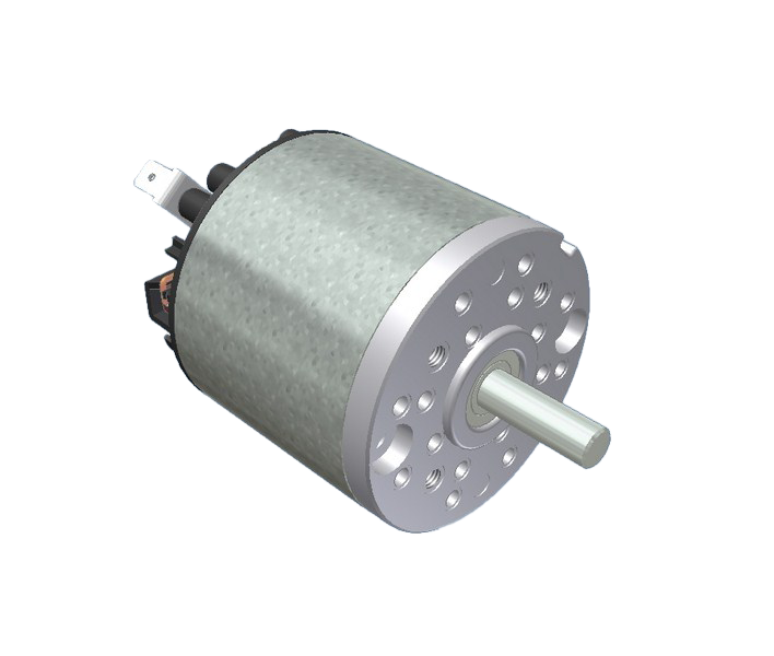 MB 63-25 DC motor, small permanent magnet electric motor, PMDC, 12VDC, 18VDC, 24VDC, 36VDC, 48VDC, 125VDC, diameter 63 mm, torque 0.1 N.m