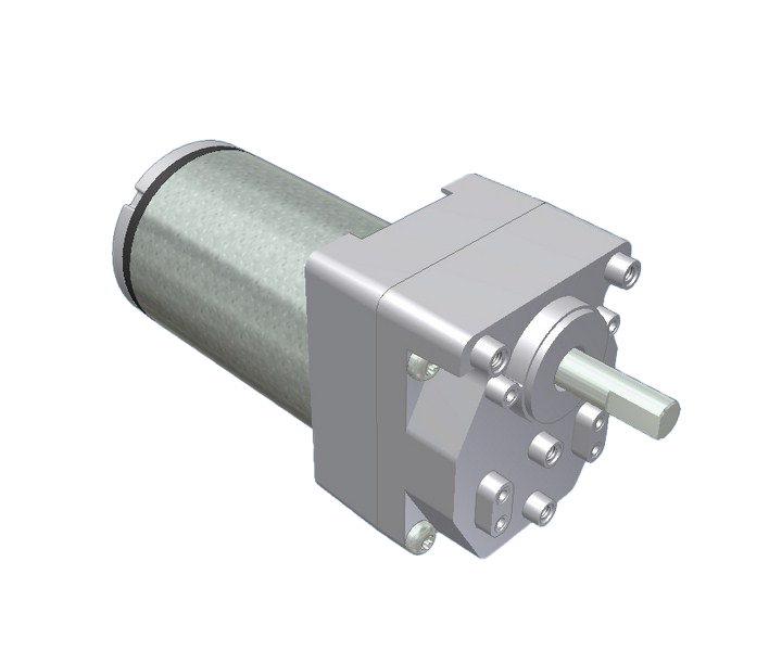 RA 63-90 DC geared motor with parallel gear trains 12VDC, 24VDC, 48VDC, 72VDC, 110VDC, brushless, max. torque 8 N.m at 35 RPM, permanent magnet stator, 2 to 6 stage reduction